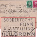 DR - Heilbronn 1927 "Süddeutsche Funkausstellung" Masch.werbestpl. Brief