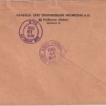 BRD - 130 Pfg. AFS "Handels- u. Gewerbebank" Lupo-Einschreibebrief n. USA 1955