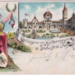 Württemberg - Heilbronn Gewerbe- u. Industrie-Ausstellung 1897 Farblitho