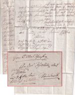 Württemberg - Weinsberg Expressbrief n. Mainhardt 1812 Hinweis - Inhalt !