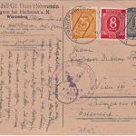 All.Bes. - 12 Pfg. Ziffer Ganzsache+Zusatz n. ÖSTERREICH Heilbronn - Wien 1947