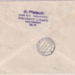 BRD - 80 Pfg. Posthorn Einschreibebrief Dörzbach - Stuttgart 1954