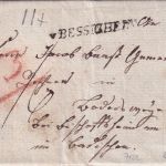 Württemberg - v. Bessigheim L1 Portobrief Dornstett - (Rhein)Bischoffsheim 1825