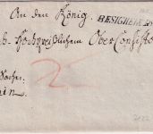 Württemberg - Besigheim R2 L1 Dienstbrief/Bestellgeld (Ortsbrief) ca. 1810