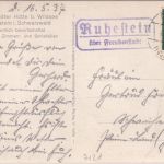 DR - Ruhestein ü. Freudenstadt Landpost-Ra2 Karte n. Schwicheldt b. Peine 1937