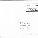 BRD - ABAS Versuch 100 Pfg. Brief Ludwigsburg - Berlin 7.8.96