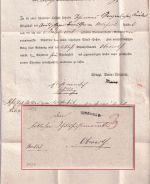Württemberg - Baknang L1 Dienstbrief Murrhardt - Oberroth (?) 1836
