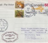 Canada - 68 C. Aerogramme/Ganzsache+Zusatz LH-Erstflug Montreal - FFM 1989