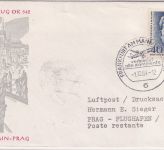 BRD - CSA Probeerstflug Frankfurt a/M. - Prag 1.12.1964 priv. Schmuckkuvert