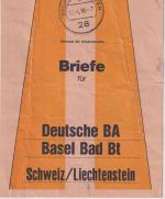 BRD - Bremen-Flughafen 1986 Beutelfahne f. Briefe Schweiz/Liechtenstein
