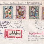 BRD - IFG-Interregional Erstflug Düsseldorf-Brüssel Einschreibebrief 1971
