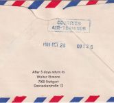 BRD - SABENA Sonderflug Stuttgart Brüssel 1963 Tag d. Aero-Philatelie