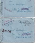 DR - Eichstätt 29.8./16.10.44 8 Feldpostbriefe an Fp.17202/Kessel v. Falais