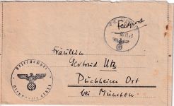 DR - 3 Feldpostbriefe Fp.Nr. 16729) Jul/Nov 1943 n. Puchheim b. München