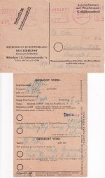 Bizone - München 1949 gebührenfreie Kriegsgefangenensache m. Inhalt