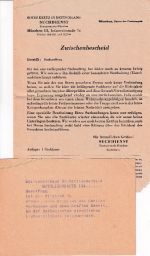 Bizone - München 1949 gebührenfreie Kriegsgefangenensache m. Inhalt