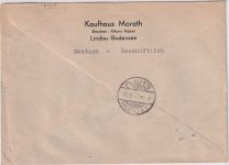 FZ/Württemberg - 84 Pfg. Freimarke Einschreibebrief Lindau - Plauen 1947