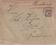 DR - 3 Pfg. Korbdeckel Drucksachenbrief Berchtesgaden - Bischofswiesen 1924