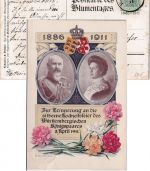 DR - Blumentag 1886-1911 5 Pfg. Privatganzsache K1 Wilhelmsglück - Gelbingen