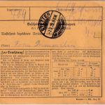 DR-Infla - 3x2+3 M. Posthorn Paketkarte Tuttlingen - Stetten 1922