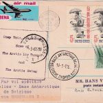 USA - APO Grönland Luftpostkarte/Zuleitung Brüssel - Base Antarctique Belge 1965