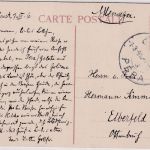 Türkei - 20 Pa. Freimarke Ansichtskarte Moschee Sultan Ahmed Pera Elberfeld 1910