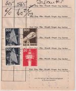 BRD - 2x500+300+20 Pfg. I&T Paketzustelliste Poststelle II Gottfrieding 1985