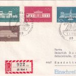 BRD - Olympiade München 1972/Gebäude Einschreibebrief/FDC ESST Kiel 5.6.70