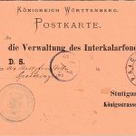 Württemberg - Spaichingen 1880 Dienstpostkarte/Teilvordruck n. Stuttgart