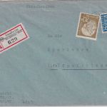 BRD - Gosheim ü. Spaichingen Poststelle I Einschreibebrief n. Spaichingen 1955
