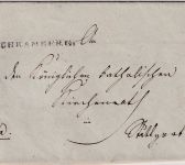 Württemberg - Schramberg L1 portofreie Schulsache n. Stuttgart ca. 1810