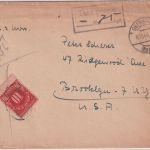 All.Bes. - Oberndorf 8.10.46 Ra2 Taxe percue Brief n. USA - 10 C. Nachportomarke