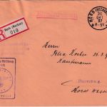 DR - Horb (Neckar) 1937 Frei d. Ablösung/Einschreibebrief Wehrmeldeamt