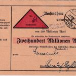 DR-Infla - Dreden 12.10.23 Gebühr bezahlt Zeitungssache/Nachnahme n. Gersdorf