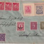 DR-Infla - 75 Pfg. Postreiter GA-Ausschnitt u.a. Ortsbrief Lörrach 19.4.23