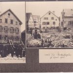 Württemberg - Nagold Gasthof Hirsch Einsturz-Katastrophe priv. sw-AK 1906