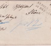 Württemberg - Alpirsbach 19 DEC 1863 L2 Nachnahmebrief n. Fluorn