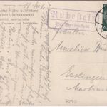 DR - Ruhestein ü. Freudenstadt Landpost-Ra2 Karte n. Esslingen 1935