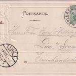 Württemberg - Freudenstadt Marktplatz "Wild"-Prägepassepartout-AK gelaufen 1904