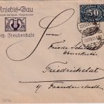 DR-Infla - 50 M. Queroval Firmenbrief Freudenstadt - Friedrichstal 25. FEB 23