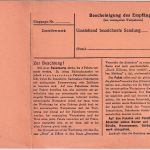 DR - 40+10 Pfg. Hkr. Paketkarte Freiburg - Strassburg 1943