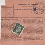 DR - 2x20+5 Pfg. Hkr./AH Wertpaketkarte Konstanz - Strassburg 1944