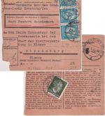 DR - 2x20+5 Pfg. Hkr./AH Wertpaketkarte Konstanz - Strassburg 1944