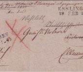 Württemberg - Ellwangen 7. FEB 1843/Esslingen 19. FEB 1843 "Wendebrief"