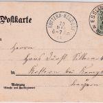 Württemberg - Berkheim Gatshaus Kirche Mehrbild-Farblitho 1904