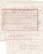 Württemberg - Erkenbrechtshausen 1750 Schnörkelbrief n. Lobenhausen - m. Inhalt