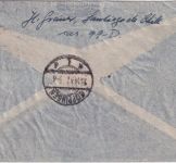 Chile - 10 P. Flugpost u.a. Luftpostbrief Santiago de Chile - Göppingen 1937