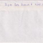 BRD - 2x500 Pfg. SWK Wertbrief Süßen - Hamburg 1995
