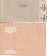 FZ-Allg. - Wappen/Dichter kompl. Satz 2 Einschreibebriefe Murg - Dohna 1946