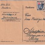 FZ-Allg. - 3x15 Pfg. Wappen Karte i.d. SCHWEIZ Konstanz - Schaffhausen 1947